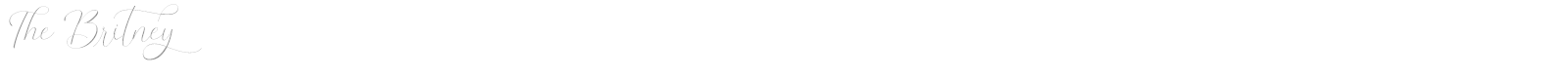 The Britney font preview